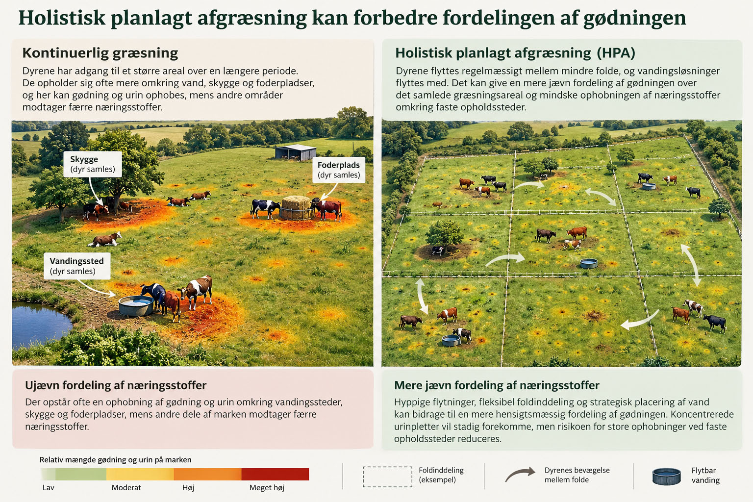 Fordeling af næringsstoffer ved afgræsning