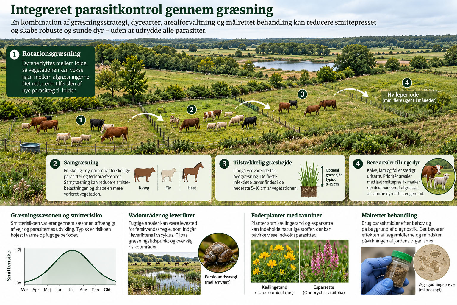 Integreret parasitkontrol gennem græsning