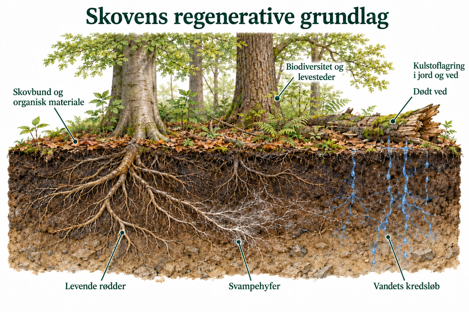 Kulstoflagring i jord og ved