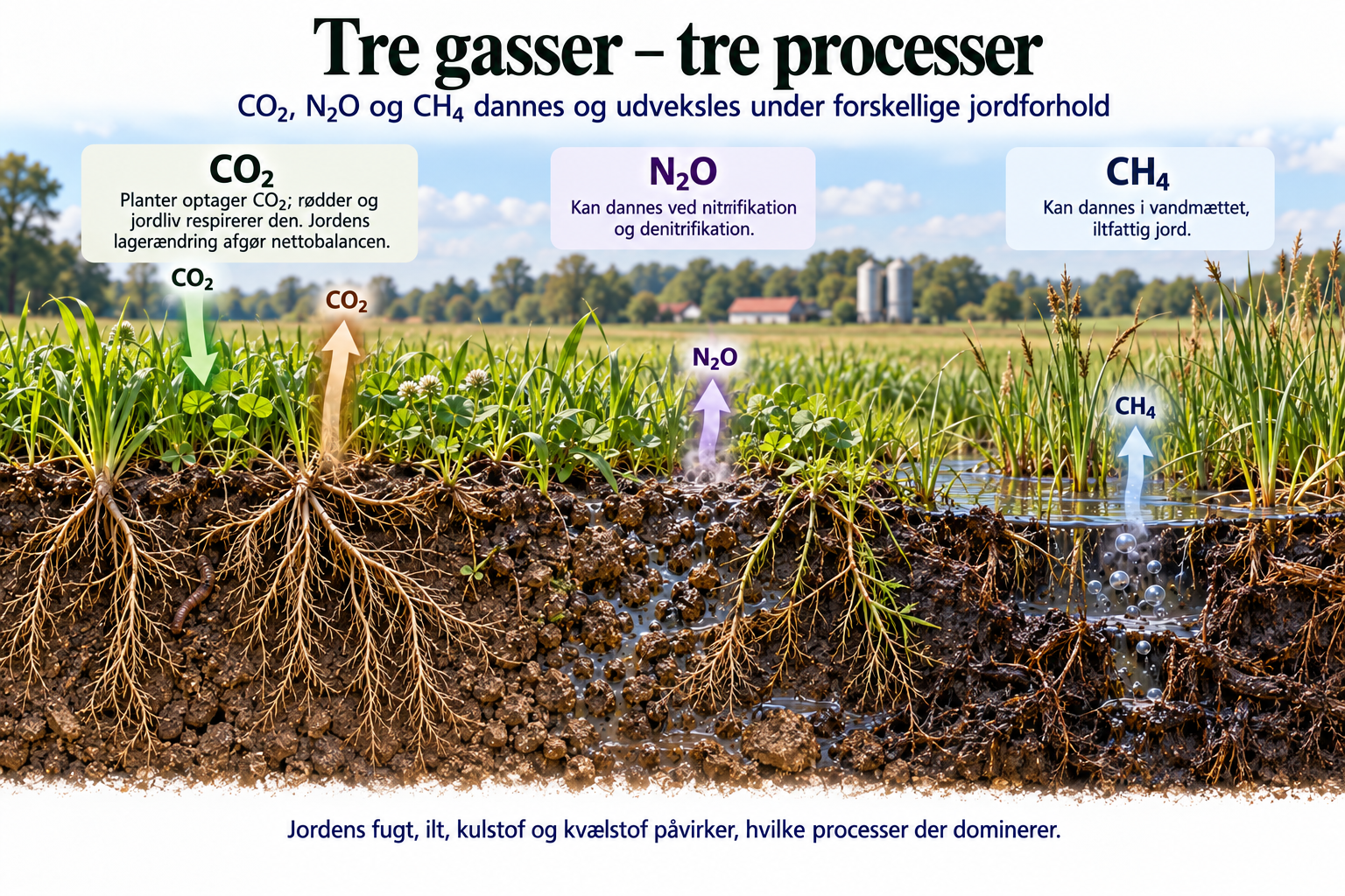 Tre gasser – tre processer