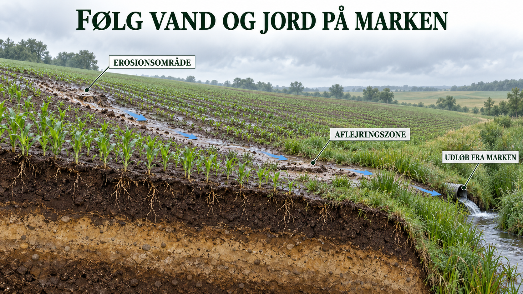 Vand og jord på den danske mark