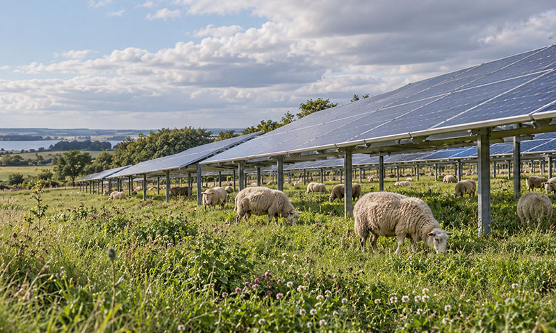 Græsning under solceller